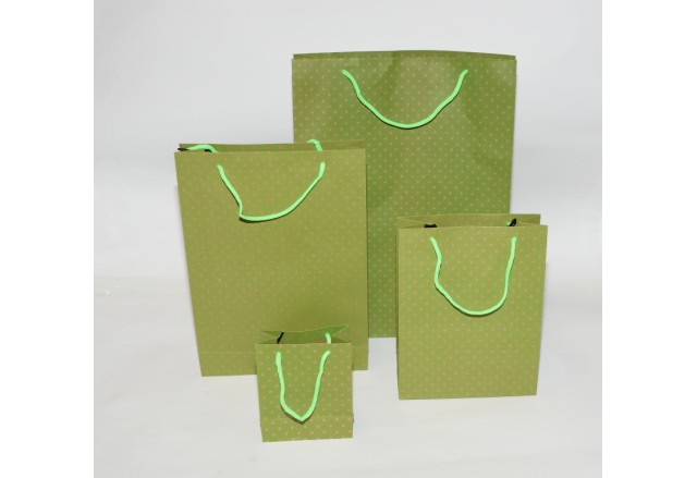 Recycled hard paper bags - DOTS  collection